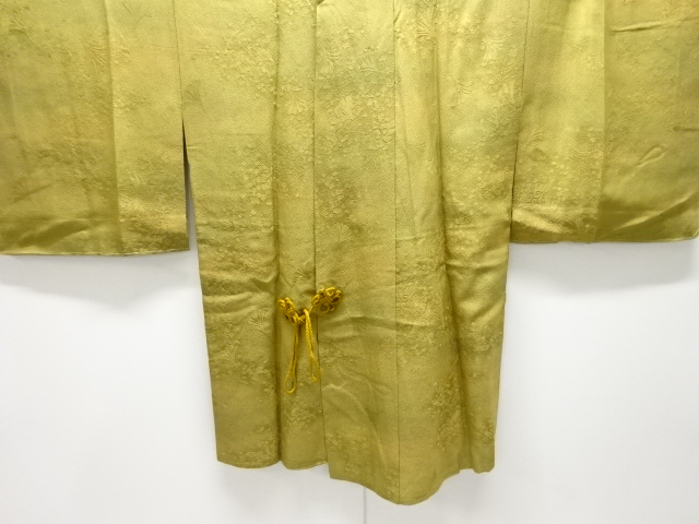 未使用品　銀杏模様織出し道中着